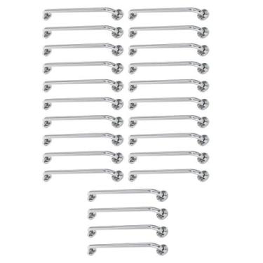 Imagem de Alça de Apoio 80cm Barra Inox Kit 24 Unidades Cadeirante Idoso Gestant