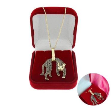 Imagem de Corrente Com Pingente Pantera Negra Em Banho de Ouro 18k - Crislu Pers