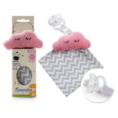 Imagem de Paninho Naninha Bichinho Porta Chupeta Bebe Pelúcia - Lalu enxovais, N