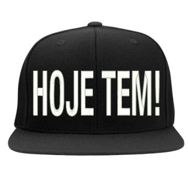 Imagem de Boné Bordado - Hoje Tem Frases Thug Funk Hip Hop Rua Baile - HIPERCAP