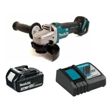 Imagem de Esmerilhadeira Dga504 + Bateria 3 Ah + Carregador Biv Makita
