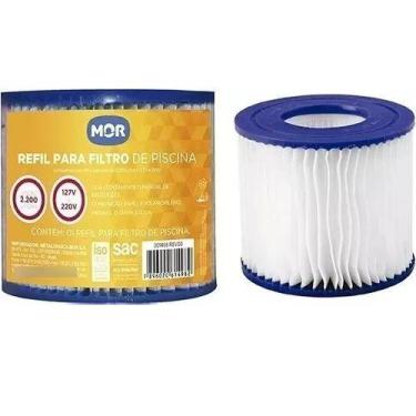 Imagem de Refil Para Filtro De Piscina Capacidade 2200 Litros/h Vazão Novo Mor