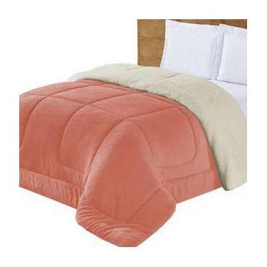 Imagem de Coberdrom Queen Dupla Face Manta Soft Com Sherpa - Expresso Enxovais