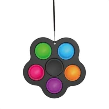 Imagem de Fidget Toys Hand Spinner Antistress Pop It Bolha Colorido, Preto