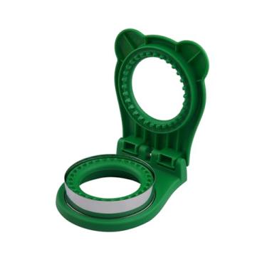 Imagem de Cortador de sanduíche verde – perfeito para sanduíches, biscoitos e criações DIY, cortador e selador de sanduíche, selador de sanduíche de pão sem crosta (redondo)