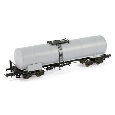 Imagem de C8768 1 unidade 1:87 escala HO vagão-tanque estilo europeu acoplador modelo trens tanque de óleo carro (cinza)