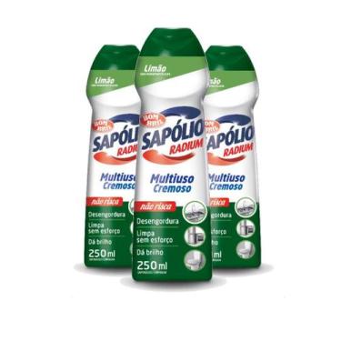 Imagem de Kit 3 Sapólio Radium Cremoso Limão Desengordurante 250ml - Bombril