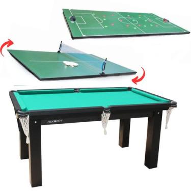 Imagem de Mesa 3 em 1 - Sinuca/Ping Pong/Futebol Botão  Procópio  - Procopio
