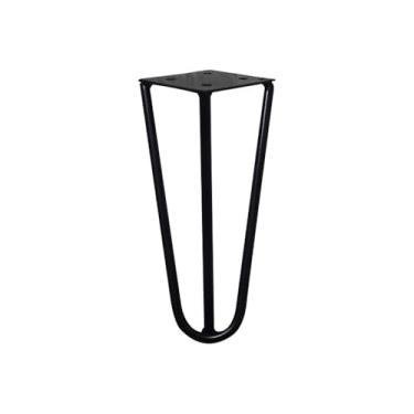 Imagem de Pé de Metal 15 CM Hairpin Legs Mesas de Centro Puffs Preto G41