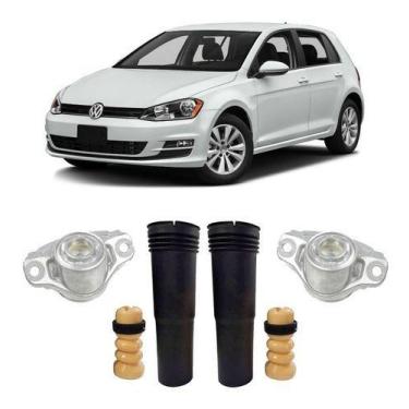 Imagem de 2 Kit Batente Coifa Coxim Traseiro Golf Tsi 2017 2018 2019 - QualyKits