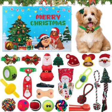 Imagem de Calendário de advento para cães Motionchic 24 dias com brinquedos e acessórios