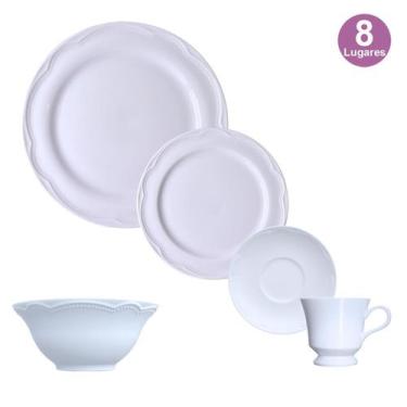 Imagem de Aparelho de Jantar 40 Peças C/ Bowl Cottage Porcelanas Germer 8 Lugare