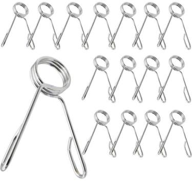 Imagem de Presilhas Zincada De 25,5mm 3 Voltas Reforçada Para Barra De Musculaçã