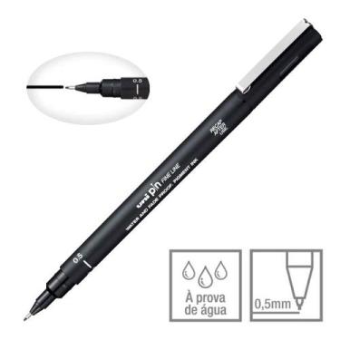 Imagem de Caneta Técnica Nankim Uni Pin Fine Line Preto - Uni-Ball, 0.5