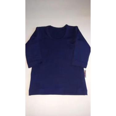 Imagem de Blusa bebê segunda pele  renda no punho - Ege Baby, Azul, GG