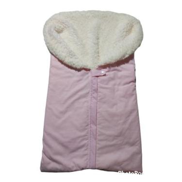 Imagem de Porta Bebe Saco de Dormir Bebê Percal 100% Algodão - Mudan Baby, Rosa