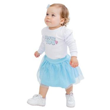 Imagem de Shorts Saia com Tule Menina/ Bebê - Gumi Confecções, G