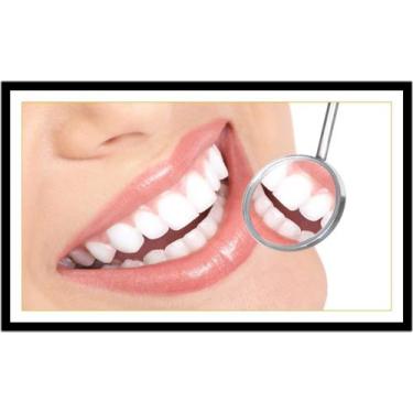 Imagem de Quadro Decorativo Dentista Dentes Sorriso Odontologia Consultórios Sal