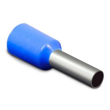 Imagem de Kit Terminal Pré-Isolado Tubular Simples - SIBRATEC, 2,5mm² | Azul