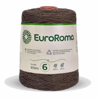 Imagem de Barbante Euroroma Colorido N06 600g Eurofios, 1100-MARROM