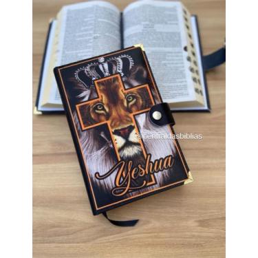 Imagem de Biblia modelo Carteira cruz coroa Evangélica Com Harpa E Corinhos Indi