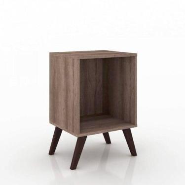 Imagem de Mesa de Canto com Nicho e Pés Retrô - Rústico - Movelbento, Rústico