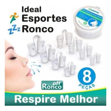Imagem de Clip Dilata Nasal Anti Ronco Dilatador Esporte Silicone 8un - Off Ronc