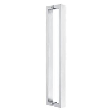 Imagem de Puxador Porta de Madeira ou Vidro 4cm x 2cm Inox 304 - Escovado - Loja