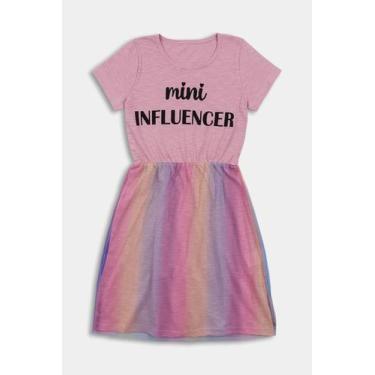 Imagem de Vestido Juvenil Rosa Mini Influencer com Tule - Destak, 10