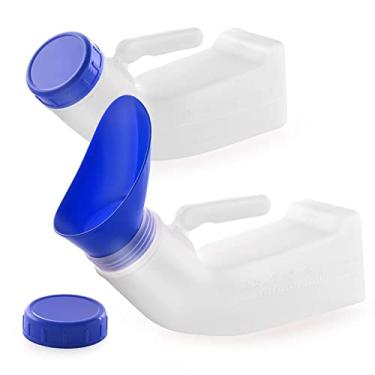 Imagem de AWOKEN Mictório unissex à prova de derramamento para homens e mulheres com funil de mictório de tampa de parafuso, mictório de banheiro portátil, ideal para carro, viagens ao ar livre (2)