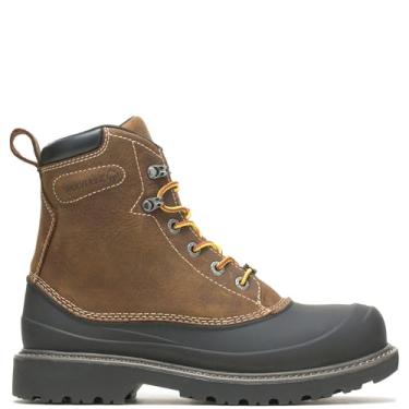 Imagem de Wolverine Bota masculina Floorhand Swamp com bico de aço impermeável, 15 cm, Marrom escuro, 11.0M