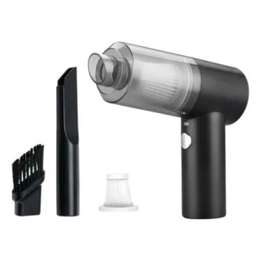 Imagem de Mini Aspirador de Pó 19000PA de Sucção Portátil sem Fio, 2 em 1, Portátil, Recarregável, Aspirador de Pó, Coletor de Pó, Bomba Manual para Carro, Casa, Escritório, Animal de Estimação (cinza)