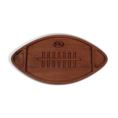 Imagem de The Memory Company | Licenciado NFL Acacia Team Football with Triangles Serving Board,University of Missouri