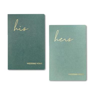 Imagem de GroomBrideGifts Livro de votos de casamento para ele e ela, toque suave, livros de votos de noiva e noivo de tamanho perfeito, essenciais de casamento, ideias para lista de presentes de casamento,
