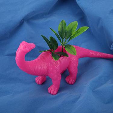 Imagem de Akozon Cute 6-Pack Plastic Dinosaur Planters para Cactos e Plantas Suculentas - Vasos Decorativos para Jardins Internos e Externos, Ideais para Decoração de Casa e Quartos