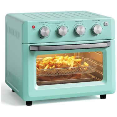 Imagem de Forno Elétrico de Bancada 7 em 1, 18L com Função Air Fryer, Cozimento Uniforme de 360°, 5 Acessórios e Livro de Receitas, 110V 1550W,