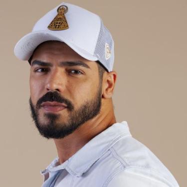 Imagem de Boné Tamanho Grande Nossa Senhora Aparecida Telinha Trucker - Pampas C