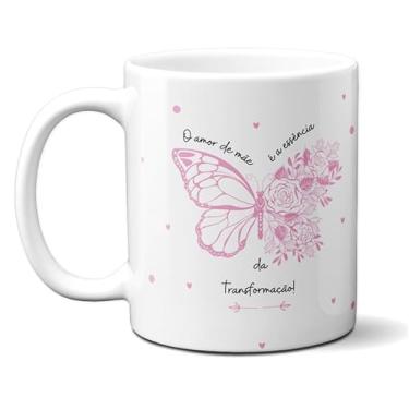 Imagem de Caneca Xícara Porcelana Presente Mãe Primeira Viagem