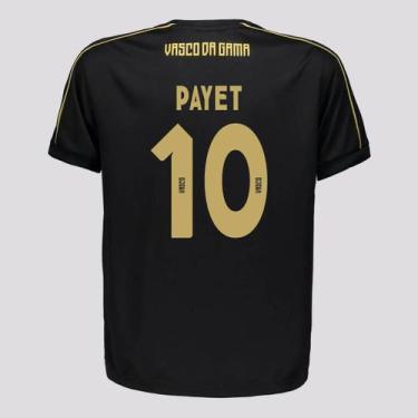 Imagem de Camisa Vasco Dawn Payet 10 Infantil Preta - Braziline, 10 ANOS