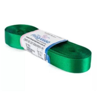 Imagem de Fita de Cetim Progresso 15mm nº3 - 10m Cor 217 Verde Bandeira - 01 uni
