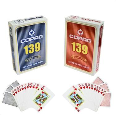 Imagem de Kit 2 Jogo Baralho Profissional Copag 139 Original 54 Cartas