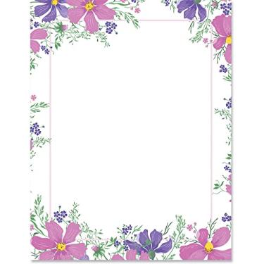 Imagem de PaperDirect Ambicious Bountiful May Flowers Spring Convite Special Event Theme Papelaria, papel de borda, papel timbrado 21 x 28, 25 folhas, papel de escrita premium elegante, papel decorativo para