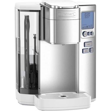 Imagem de Cuisinart Cafeteira, Reservatório De 72 Onças Para Dose Única, Dispensador De Água Quente E Preparo Programável, Aço Inoxidável Ss-10Wp1, Branco