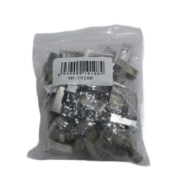 Imagem de Conector RJ45 Cat6 Macho Blindado (pack com 100un) - OeM