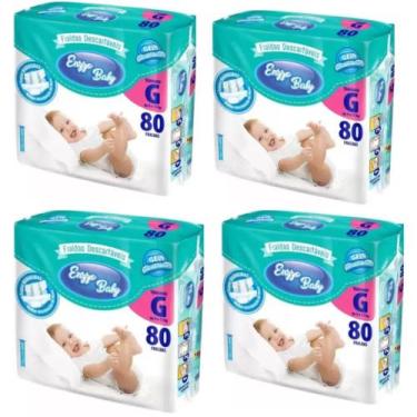 Imagem de KIT 4 PCT Fraldas Descartáveis Atacado Barato Enzzo Baby Pacotão Todos