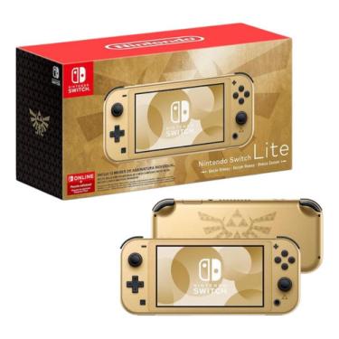 Imagem de Console Nintendo Switch Lite - Hyrule Edition Cor Dourado Personalizado Switch