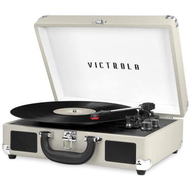 Imagem de Vitrola Toca Discos 3 Velocidades, sem fio, com USB, 45 RPM, 110v, VICTROLA VSC 550BT LTG, Branco