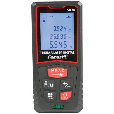 Imagem de Trena Laser Digital 50M Profissional Com Cordão Famastil

