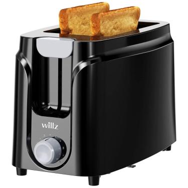 Imagem de Torradeira Elétrica 2 Fatias com Desligamento Automático, 110v, WILLZ WLTO2BKM075, Preta