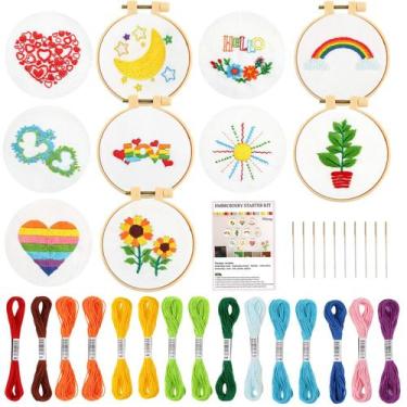 Imagem de Kits de bordado para iniciantes Pollieay para crianças de 7 a 13 anos 